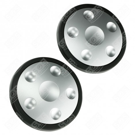 LOT DE 2 ROUES ARRIERES ASPIRATEUR - 5010006
