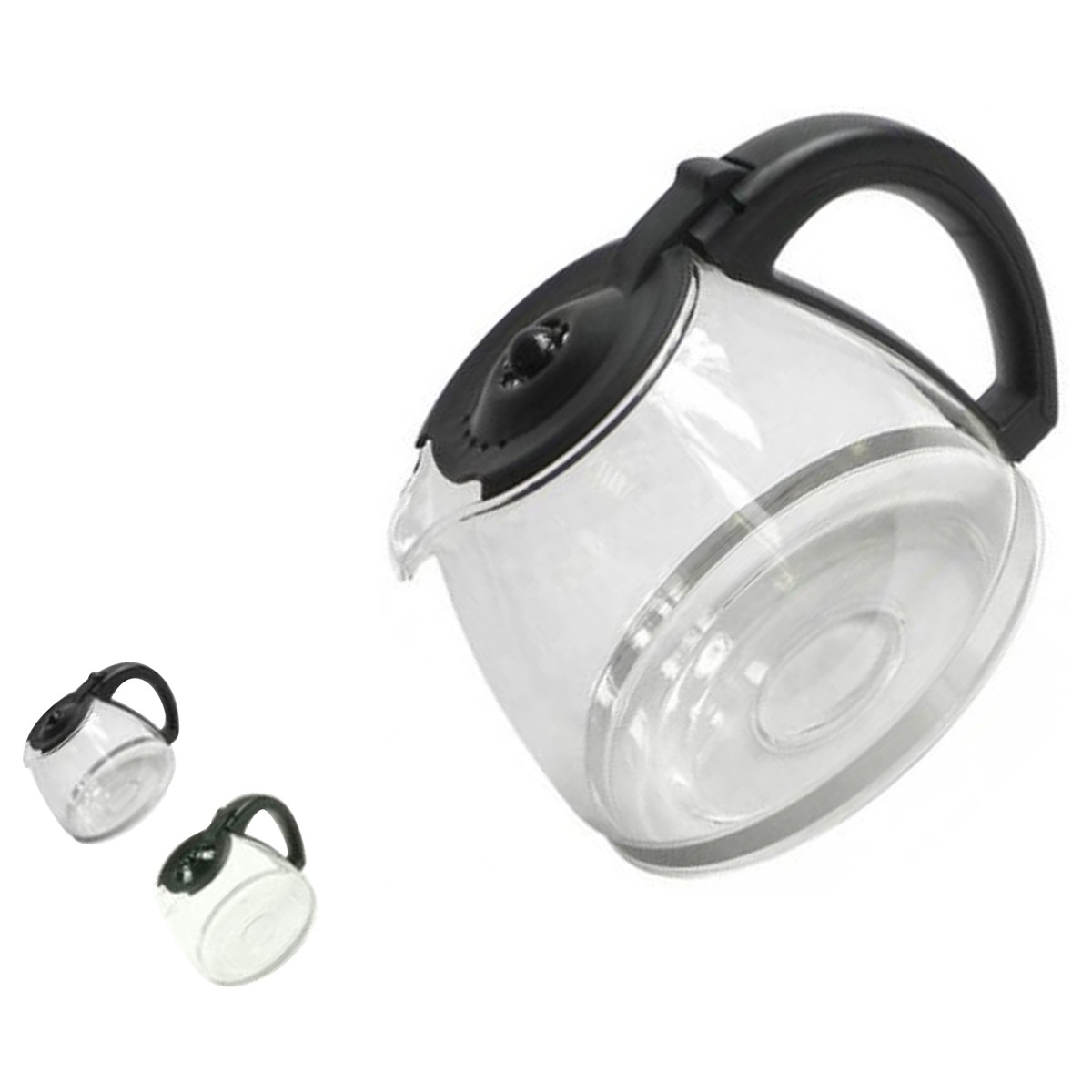 Verseuse Universelle En Verre Pour Cafetière Filtre – Capacité 10 à 15 Tasses – Sans Couvercle – Blanc - 8