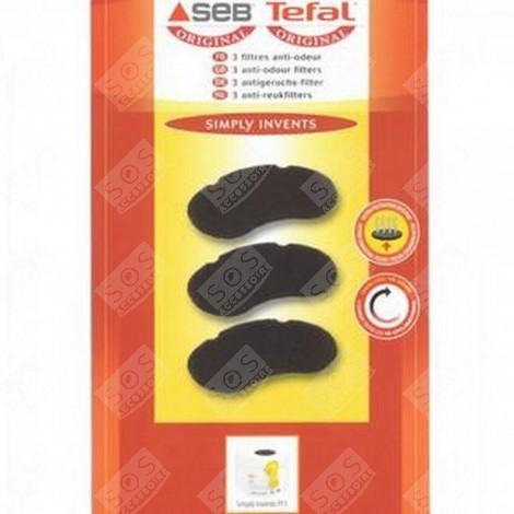 LOT DE 3 FILTRES FRITEUSE, AIRFRYER - XA500025