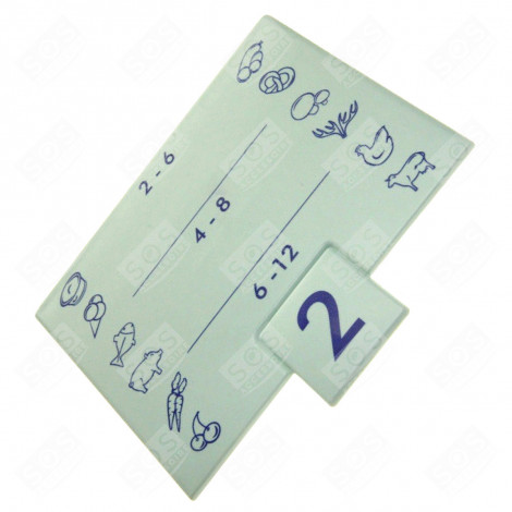 FAÇADE DE TIROIR D'ORIGINE 120X110X5 MM FRIGO, RÉFRIGÉRATEUR, CONGÉLATEUR - 7430214, 7402534