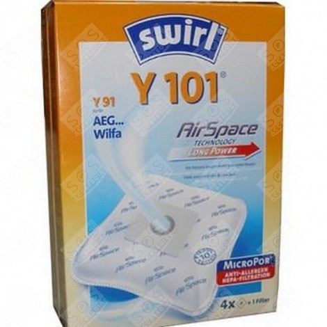 BOITE DE 4 SACS MICROFIBRES + 1 FILTRE ASPIRATEUR - SP1702501