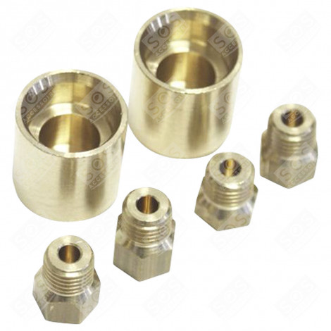 JEU D'INJECTEURS, GICLEURS GAZ NATUREL / GAZ DE VILLE FOUR, CUISINIÈRE - 71X3467