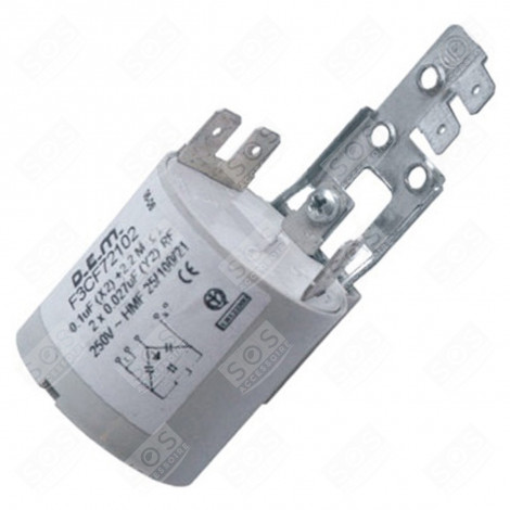 FILTRE ANTIPARASITES D'ORIGINE MACHINE À LAVER, LAVE-LINGE - 55X6115