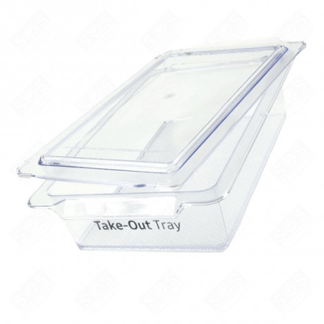 ENSEMBLE BAC COUVERCLE D'ORIGINE 367X234X95 MM FRIGO, RÉFRIGÉRATEUR, CONGÉLATEUR - DA97-17510A