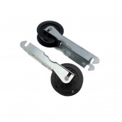 Lot de 2 galets poulies tendeurs et supports d'origine Lot de 2 galets poulies tendeurs et supports d'origine