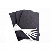 Lot de 3 filtres charbon (avec tiges de fixation)  220x320x10 mm