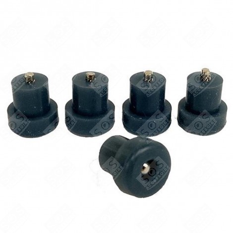 Lot De 8 Patins Caoutchouc Pour Bâtons De Marche - Diamètre 10mm, Protection Et Antidérapants