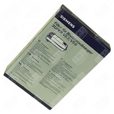 FILTRE EN PAPIER VS3/VS6 ASPIRATEUR - 00459230