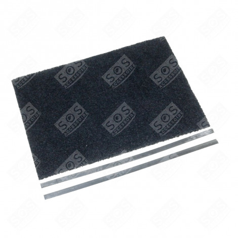 FILTRE CHARBON (30,5X22,5CM + 2 TRINGLES DE FIXATION (À L'UNITÉ) HOTTE - 74X5226