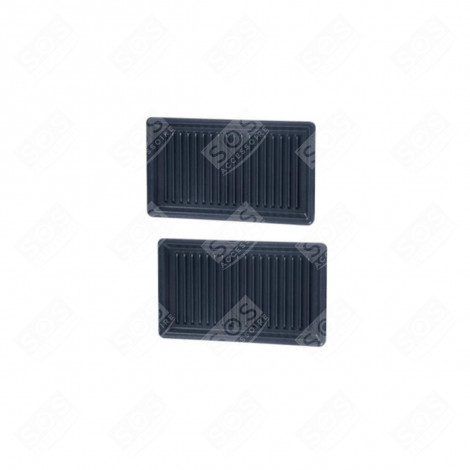 Lot de 2 Plaques grill Panini