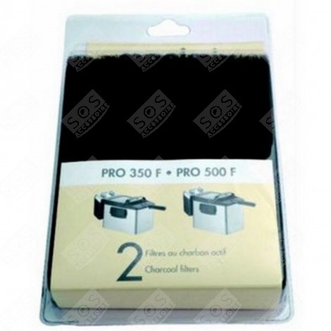 LOT DE 2 FILTRES CHARBON ACTIF FRITEUSE, AIRFRYER - 17027