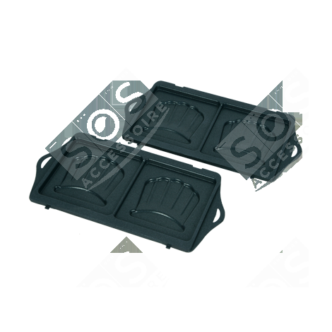 JEU DE PLAQUES À CROQUE-MONSIEUR   276X143 MM GAUFRIER, CROQUE-MONSIEUR - SS-203201