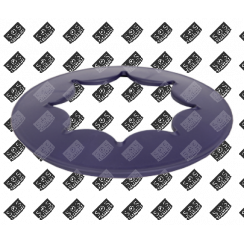 Support fourchettes bleu