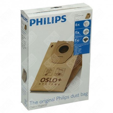 BOITE DE 6 SACS OSLO+ ASPIRATEUR - HR6938