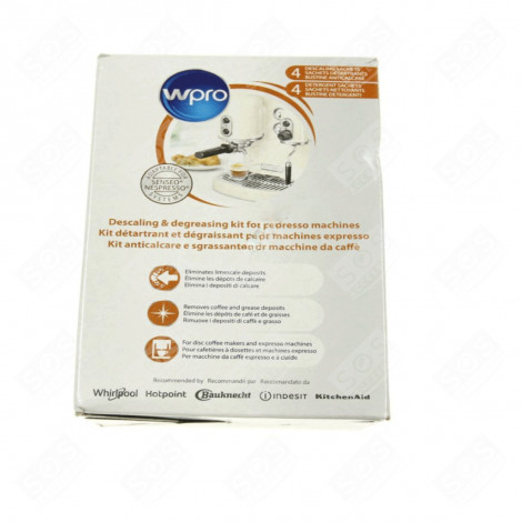 KIT DÉGRAISSANT ET DÉTARTRANT D'ORIGINE CAFETIÈRE, EXPRESSO - 484010678197, KMC800/1
