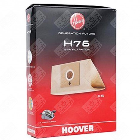 H76 BOITE DE 5 SACS PAPIER ASPIRATEUR - 35601668