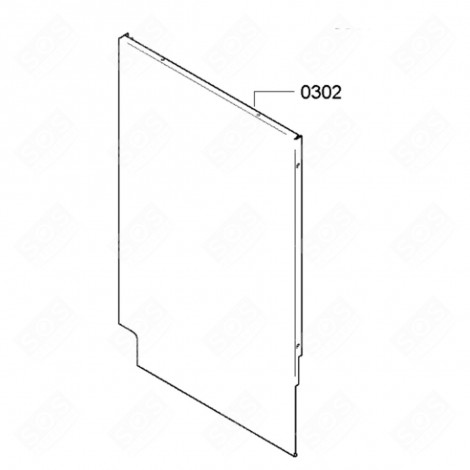 PARTIE LATÉRALE DU BOÎTIER D'ORIGINE LAVE-VAISSELLE - 00685952