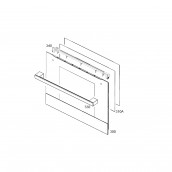 Vitre extérieure repère 300 d'origine