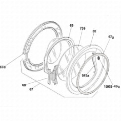 Encadrement de hublot (repère 62)