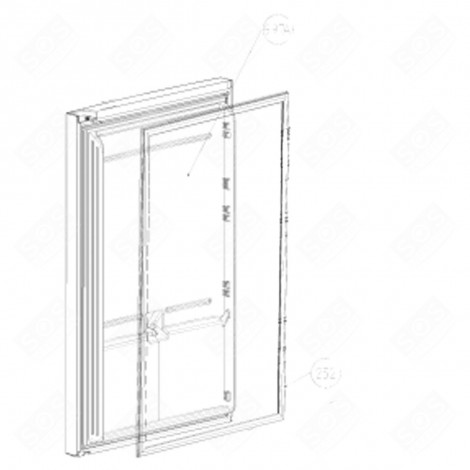 JOINT DE PORTE DE RÉFRIGÉRATEUR (REPÈRE 252) FRIGO, RÉFRIGÉRATEUR, CONGÉLATEUR - 5958271900