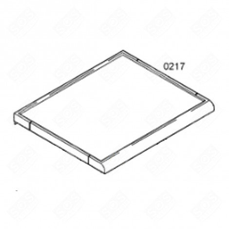 COUVERCLE (REPÈRE 0217) MACHINE À LAVER, LAVE-LINGE - 00666673