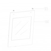 Vitre de porte (repère 884)