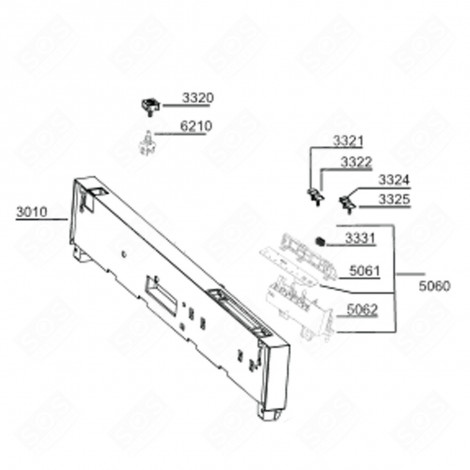 BOUTON 1/2 CHARGE (REPÈRE 3325) LAVE-VAISSELLE - 1757170400