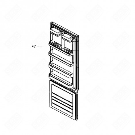 BALCONNET REPÈRE 47 FRIGO, RÉFRIGÉRATEUR, CONGÉLATEUR - F990001A7, 46X5939