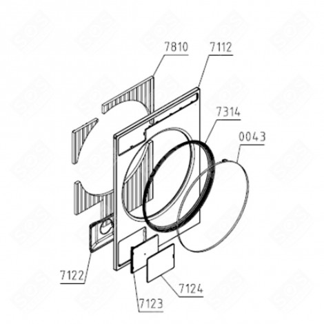 PINCE COURROIE (REPÈRE 0041) MACHINE À LAVER, LAVE-LINGE - 686990