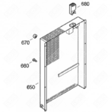 TÔLE DE PROTECTION (REPÈRE 650) FRIGO, RÉFRIGÉRATEUR, CONGÉLATEUR - 9006471