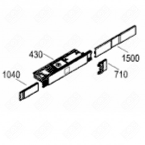 KIT ÉLECTRONIQUE PROGRAMME (REPÈRE 430) FRIGO, RÉFRIGÉRATEUR, CONGÉLATEUR - 6141262