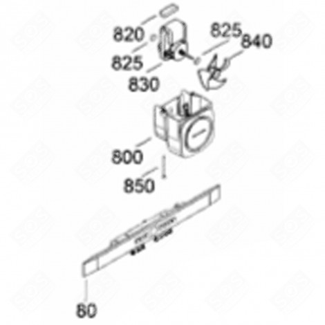 FAÇADE AVANT (REPÈRE 80) FRIGO, RÉFRIGÉRATEUR, CONGÉLATEUR - 6115977
