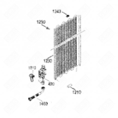 ELECTROVANNE (REPÈRE 490) FRIGO, RÉFRIGÉRATEUR, CONGÉLATEUR - 9901222