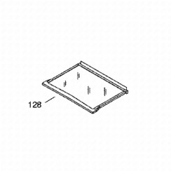 Vitre de bac à légumes repère 128