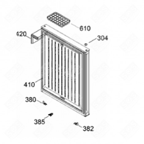BAGUE (REPÈRE 380) FRIGO, RÉFRIGÉRATEUR, CONGÉLATEUR - 7434534