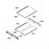 Tablette verre - complète (repère310)