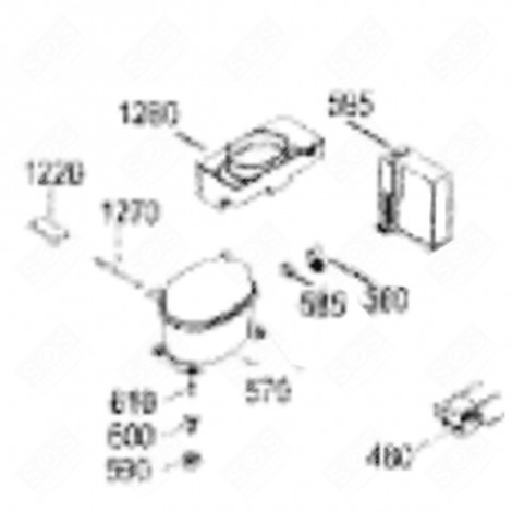 PLATINE INTÉGRALE (REPÈRE 595) FRIGO, RÉFRIGÉRATEUR, CONGÉLATEUR - 6146474
