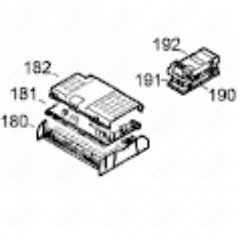PLATINE DE PUISSANCE (REPÈRE 181) FRIGO, RÉFRIGÉRATEUR, CONGÉLATEUR - 6143097