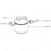 Poignée cuve rouge (repère SS-980720)