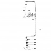 Arrivée de hélice, bras d'origine (repère 411)