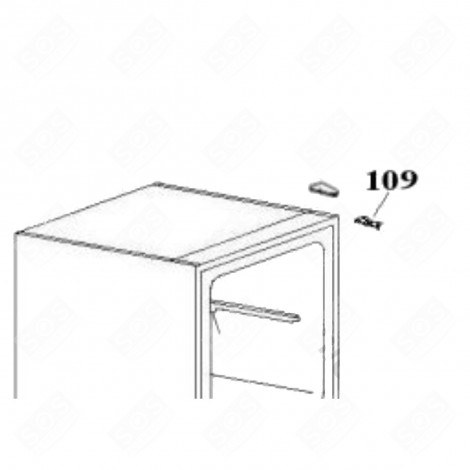 CHARNIÈRE SUPÉRIEURE DROITE REPÈRE 109 FRIGO, RÉFRIGÉRATEUR, CONGÉLATEUR - 49025699