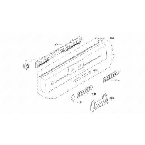 BANDEAU (REPÈRE 120) LAVE-VAISSELLE - 11000480