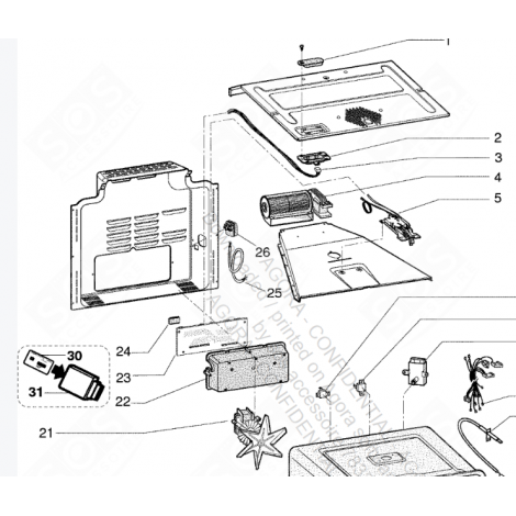 INTERRUPTEUR PYROLYSE (REPÈRE 27) FOUR, CUISINIÈRE - C00143162