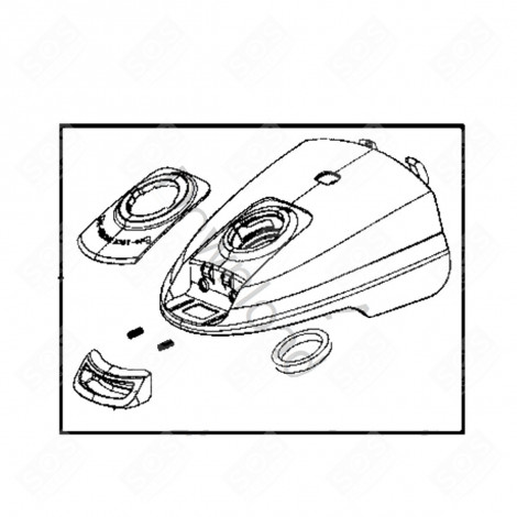 COUVERCLE NOIR ASPIRATEUR - RS-RT3627, RS-RT4147