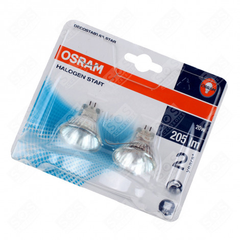 LOT DE LAMPE HALOGÈNE GU4 12V  HOTTE - C00139909, 480122101984