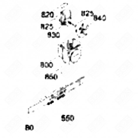 BOITIER BANDEAU DE COMMANDE FRIGO, RÉFRIGÉRATEUR, CONGÉLATEUR - 6115961