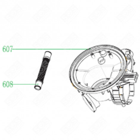 BALCONNET DE PORTE (REPÈRE 607) FRIGO, RÉFRIGÉRATEUR, CONGÉLATEUR - 13947