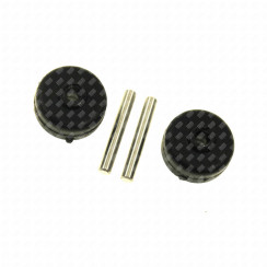 Lot de 2 roulettes + axe