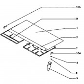 Couvercle verre (repère 1)