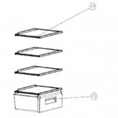 Bac à légumes (repère 43)